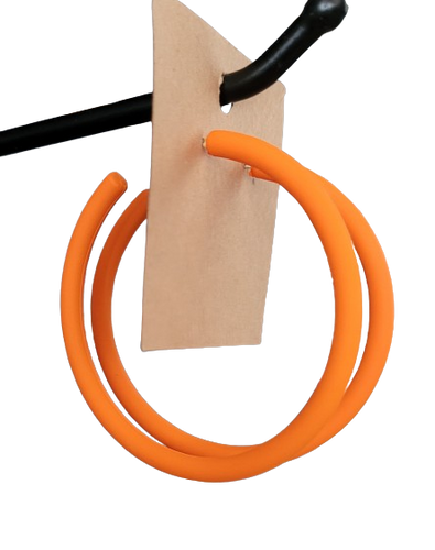Orange Hoop Earrings