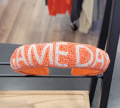 Seed Bead Game Day Headband