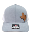 Engraved Texas C Leather Patch Hat