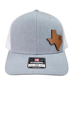 Engraved Texas C Leather Patch Hat