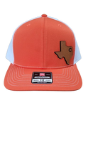 Engraved Texas C Leather Patch Hat