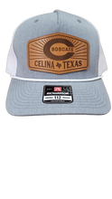 Engraved Celina Rays TX Leather Patch Hat