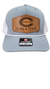 Engraved Celina Rays TX Leather Patch Hat