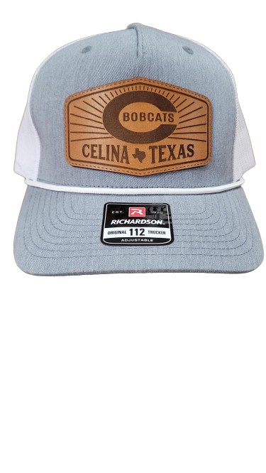 Engraved Celina Rays TX Leather Patch Hat