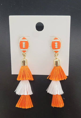 Football Fringe Earrings