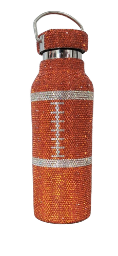 Rhinestone Football Water bottle