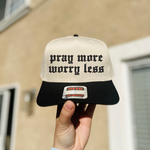 Pray More Worry Less Embroidered Hat
