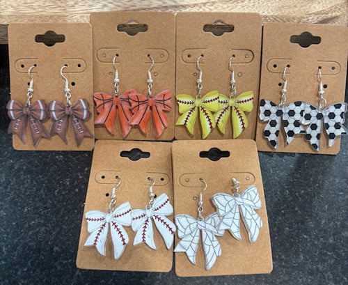 Coquette Bow earrings-All Sports
