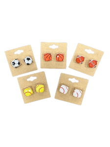 Sports Themed Stud Earrings
