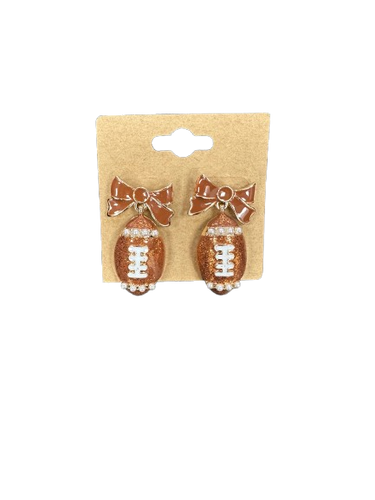 Football Coquette Dangle Earrings