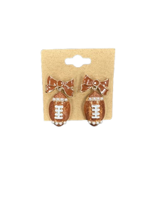 Football Coquette Dangle Earrings