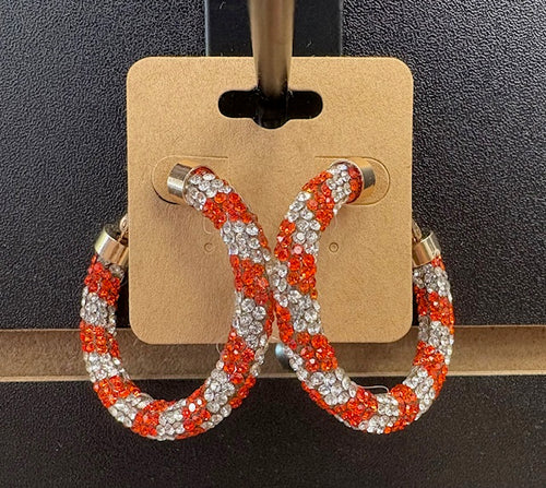 Rhinestone Hoop earrings