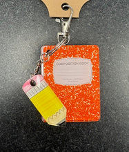 Teacher Composition Book/Pencil Keychain