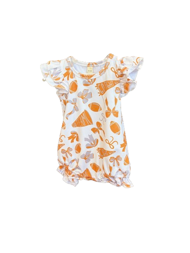 Baby Romper-Football Cheer