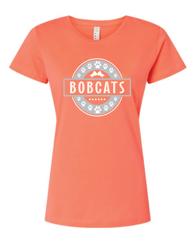 Ladies Tee Bobcats Circle
