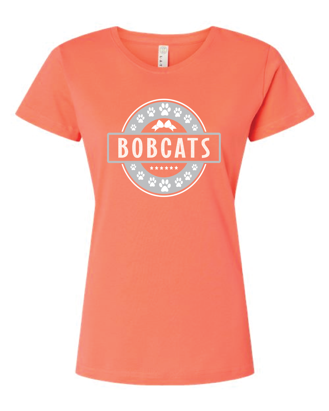 Ladies Tee Bobcats Circle