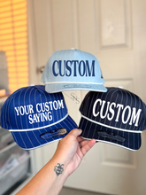 Custom PinStripe Embroidered Hat