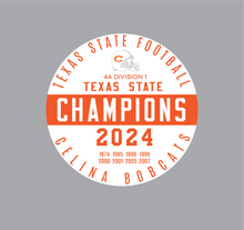 2024 STATE CHAMPIONSHIP CAR DECAL-Multiple Designs