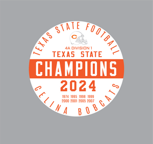 2024 STATE CHAMPIONSHIP CAR DECAL-Multiple Designs