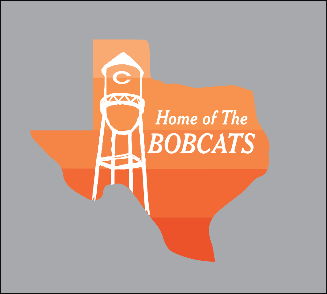 TX Water Tower Bobcats Decal