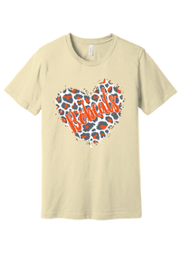 C-LDY-107 Women's Bobcats Leopard Heart