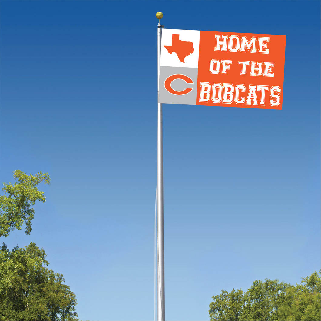 FLAG HOME OF THE BOBCATS