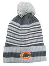 Celina Gray Striped Beanie