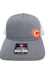 Orange/White Acrylic Patch Hat