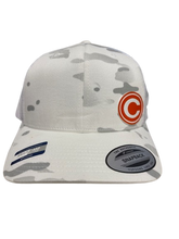 Orange/White Acrylic Patch Hat