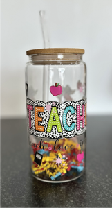 Teacher Coffee Glasses-Multiple Designs