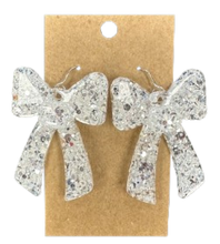 Glitter Coquette Bow Earrings