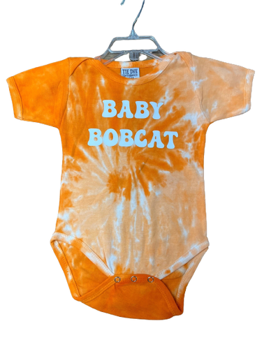Baby Bobcats Tie-Dye Onesie
