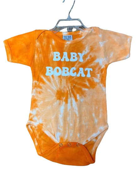 Baby Bobcats Tie-Dye Onesie