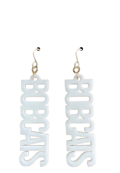 Bobcats Word Earrings