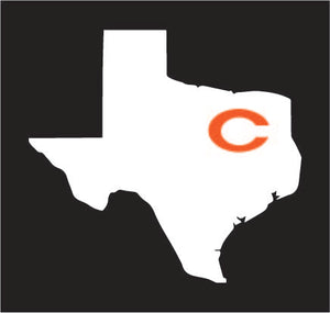 State of Texas with C decal