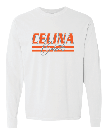 Celina Bobcats with Double Lines Long Sleeve