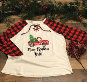 Merry Christmas Y'all Farm Truck
