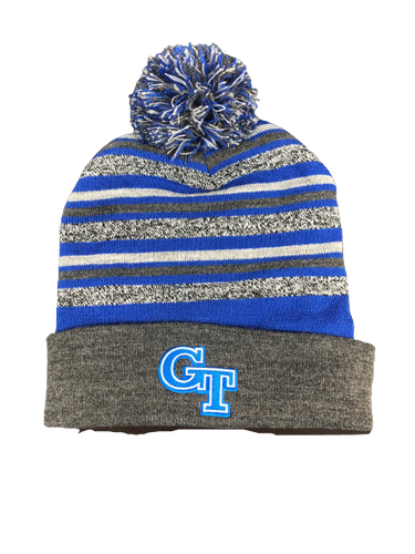 GT Embroidered Pom Beanie