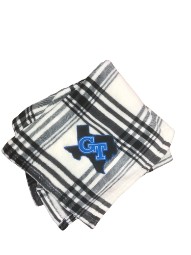 Plaid TX GT Logo Blanket