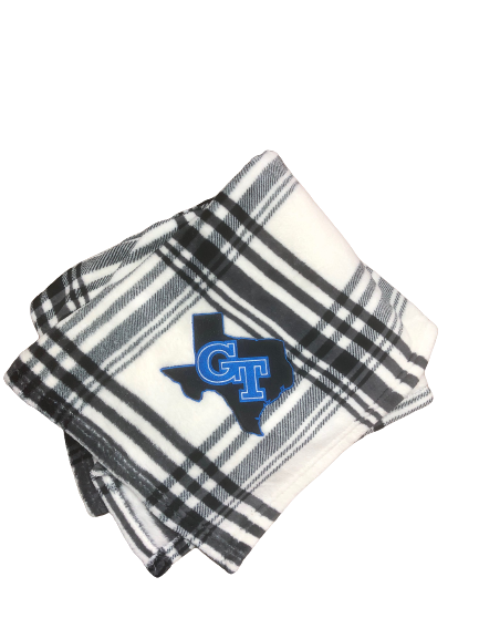 Plaid TX GT Logo Blanket
