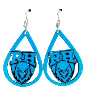 RH Hawk Teardrop Dangle Earring