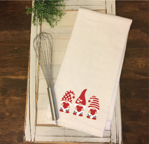 Valentines Gnomie Towel